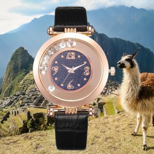 2020 Fashion Luxury Brand Leather Quartz Wristwatch Ladies Dress Rhinestone Watch Women Watches Reloj Mujer Montre Femme Clock