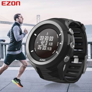EZON T033 Smart Sports Marathon Running Watch Bluetooth 4.0 GPS Track Pedometer Heart Rate Wristwatch Altimeter Barometer