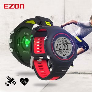 EZON T907 Digital Watches Men Women Clock Outdoor GPS Running Optical Heart Rate Monitor Smart Sport Bluetooth Hours IOS Android