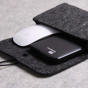 Felt Digital Storage Bags USB Data Cable Organizer Earphone Power Bank Storage Pouch Mouse Electronic Gadgets Organizer Case