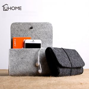 Felt Digital Storage Bags USB Data Cable Organizer Earphone Power Bank Storage Pouch Mouse Electronic Gadgets Organizer Case