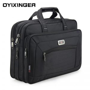 Men’s Laptop Briefcase Brand Men Computer Handbags Waterproof Durable Nylon 15.6 Inch Laptops Bags Boys Shoulder Files Books Bag
