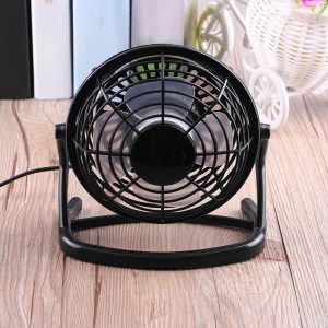 New Portable DC 5V Small Desk USB 4 Blades Cooler Cooling Fan USB Mini Fans Operation Super Mute Silent For PC Laptop Notebook