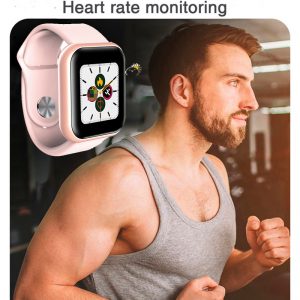 Smart Watch Men Women Blood Pressure Monitor Smartwatch Heart Rate Oxygen Tracker Multi-sport Modes 1.3” Screen Square Watch