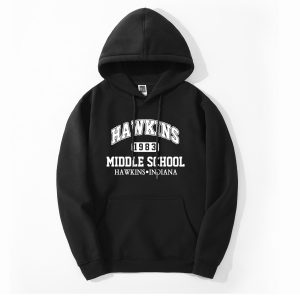 TV Show Stranger Things HAWKINS Hoodie 2019 Spring Winter Warm Fleece High Quality Sweatshirt Fashion Fitness Hip Hop Streetwear