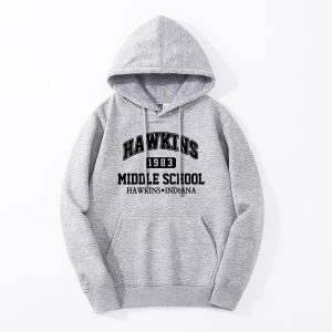 TV Show Stranger Things HAWKINS Hoodie 2019 Spring Winter Warm Fleece High Quality Sweatshirt Fashion Fitness Hip Hop Streetwear