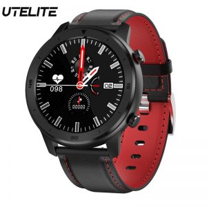 UTELITE Smart Watch IP68 Waterproof Full Touch Screen Band Heart Rate Sleep Monitor Blood Preassure Men Women Sport Smart Watch